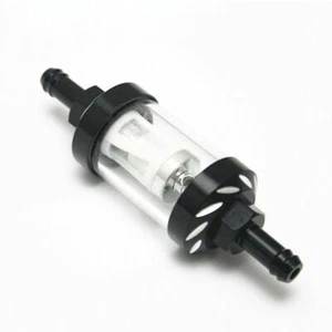 Motorcycle 8mm Oil Gas Fuel Gasoline Oil Filter Pit Dirt Bike Old School Bobber - Picture 1 of 4
