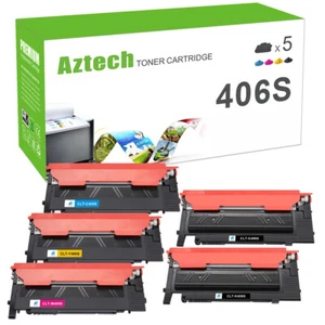 5x Toner für Samsung Xpress C460W CLX-3305FW CLX-3306FN CLP-360W C410W CLT-406S - Bild 1 von 16