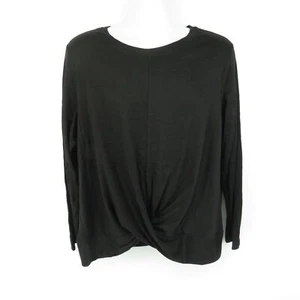 Hot Gift Women's Twist-Front Top Black Size XL NWT - Picture 1 of 3