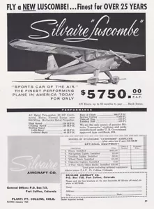 1960 Luscombe Aircraft ad 2/19/2024cc - Picture 1 of 1