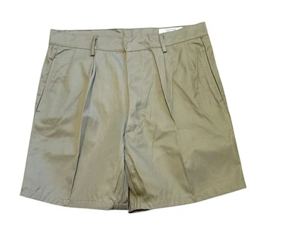 Винтажные итальянские военные китайские шорты мужские 32 хаки хлопок бермудская армия 80-е новые без ценников - Изображение 1 из 4