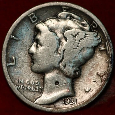 1931 Philadelphia Mint Silver Mercury Dime - Image 1 of 2