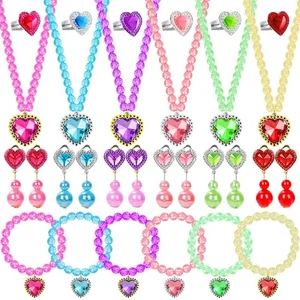Kinderschmuck für Mädchen, 30 Teile Prinzessin Anzieh Spiel Schmuck Spielzeug für Mädchen 4-... - Bild 1 von 9