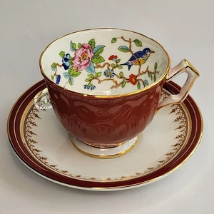 Ancienne tasse à thé et soucoupe Durham en porcelaine fine Aynsley Mix/Match Angleterre - Photo 1/9
