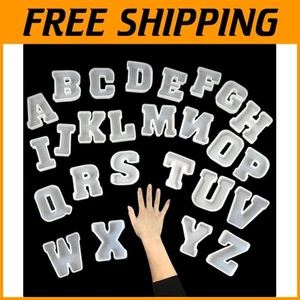 Durable 4-Inch Letter Mold - 26 Silicone Alphabet Molds for Crafting Joy - Picture 1 of 11