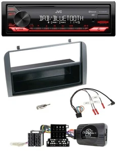 JVC Bluetooth USB DAB Lenkrad Autoradio für Alfa 147 GT 07-10 anthrazit Ablage - Bild 1 von 9