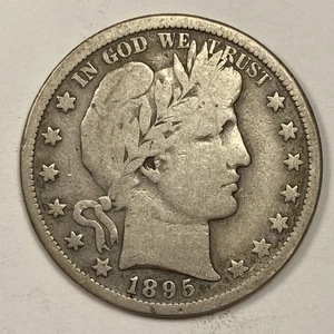 1895-S Friseurhälfte .50. Schön sehr guter Zustand  - Bild 1 von 3