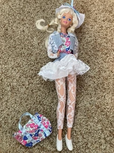 Denim und Spitze Barbie Vintage seltene Modepuppe - Bild 1 von 1