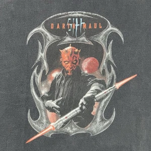 Vintage Star Wars Episode 1 Darth Maul Sith Lord Big Back Hit T-Shirt Größe XL 23x30 - Bild 1 von 13