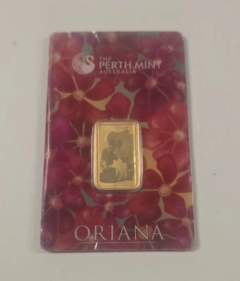 10 Gram Perth Mint Oriana Australia 999 Fine Gold Bar Limited Edition - Image 1 of 2