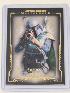 Star Wars Topps 2015 Masterwork Gold Boba Fett serial 15/99 - Picture 1 of 2