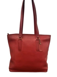 Vintage 1980 RED COACH Purse Original Classic NYC Rare 7703 USA Zipper Tote - Picture 1 of 22