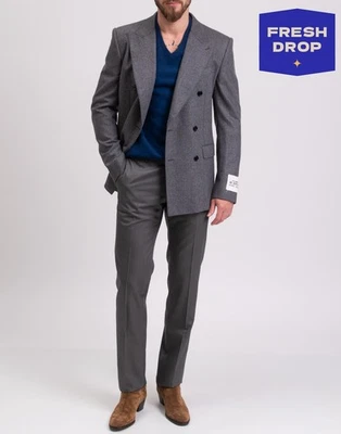 RRP€2350 DOLCE & GABBANA Blazer Jacket IT48 US38 M Cashmere & Wool Blend Striped - Image 1 of 4