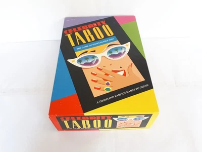 Vintage MB Games Celebrity Taboo Board Game Family Board Game 1992 Complete VGC - Image 1 of 4