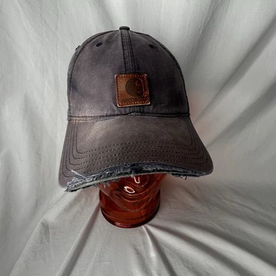 Gorra Carhartt Y2K Envejecida Azul Marino Golpeada Bien Usada Desteñida Ropa de Trabajo Foto 1 de 4