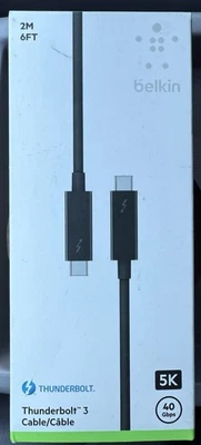 Berlin USB C Cable - Thunderbolt 3, 6 FT / 2 M, USB C to USB C Type, Fast Charge - Image 1 of 2