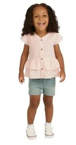 Koala Kids Girls Boys Top Shots Pink Blue Multicolor 2 Piece Set Unisex - Picture 1 of 6