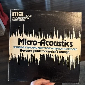 Micro-Acoustics TT 2002 Transient & Tracking Ability Stereo Demonstration Record - Picture 1 of 7