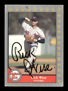 1990 Pacific Senior League 31 Rick Wise autografo firmato MZ BXCP57 - Foto 1 di 2