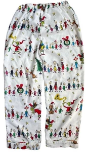 POTTERY BARN KIDS DR SEUSS GRINCH STOLE CHRISTMAS FLANNEL PAJAMA PANTS SIZE 10 - Picture 1 of 5