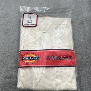 DICKIES Thermal Pants Underwear Bottoms Mens Large 36 38 White NOS Vintage - Picture 1 of 9