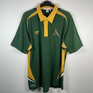 Camicia Rugby South Africa Springboks Cotton Traders vintage anni 90 rara uomo taglia XL - Foto 1 di 19