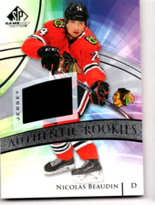 2020-21 SP Game Used Nicolas Beaudin Jersey RC  #141 Chicago Blackhawks (HR1)