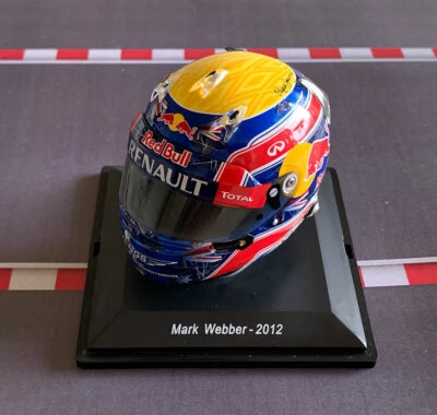 NEW RARE 1:5 Casco Helmet F1 MARK WEBBER 2012 RED BULL SPARK no Minichamps - Immagine 1 di 4