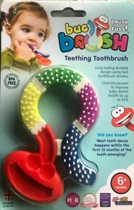 Baby Teething Toothbrush BugBrush BRAND NEW Unique Product chewable, BPA Free - Picture 1 of 4