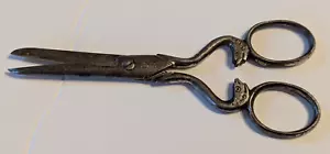 Vintage Antique Unigue Germany Embroidery Sewing Scissors Serpent Design 5 Inch - Picture 1 of 18
