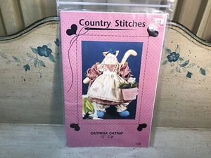 Country Stitches "CATRINA KATZENMINZE" 12" Katze Bastelmuster 1991 Gervais - Bild 1 von 3