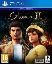 Shenmue III 3 Day 1 Edition Playstation 4 PS4 EXCELLENT Condition PS5 Compatible