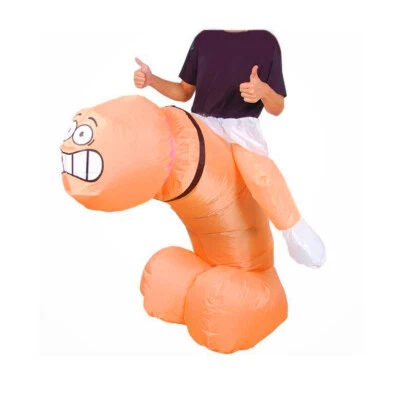 Adult Inflatable Ride on Willy Fancy Dress Costume Johnson Willy Costume Outfit - Image 1 of 2