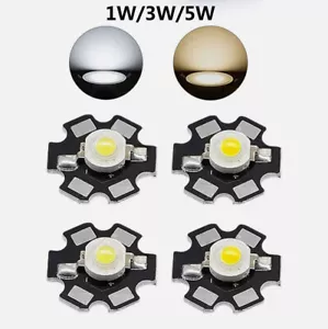 Einzel 120Lm-400Lm LED auf Starplatine Warmweiß Kaltweiss 1w 3w 5w High Power - Bild 1 von 8