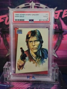 1993 Topps Star Wars Galaxy Series 1 Han Solo #7 - PSA 9 MINT - Picture 1 of 2