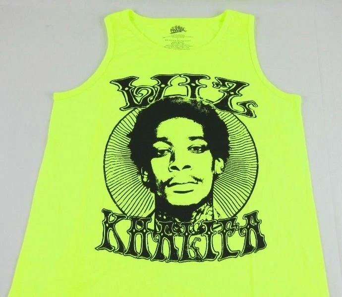 Мужской НОВЫЙ графический неоновый майка Wiz Khalifa размер маленький - Изображение 1 из 1