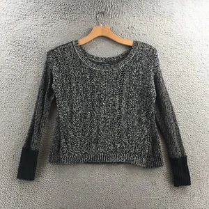 Suéter Pullover American Eagle Mujer M Negro Mezcla Algodón Manga Larga Tejido - Imagen 1 de 14