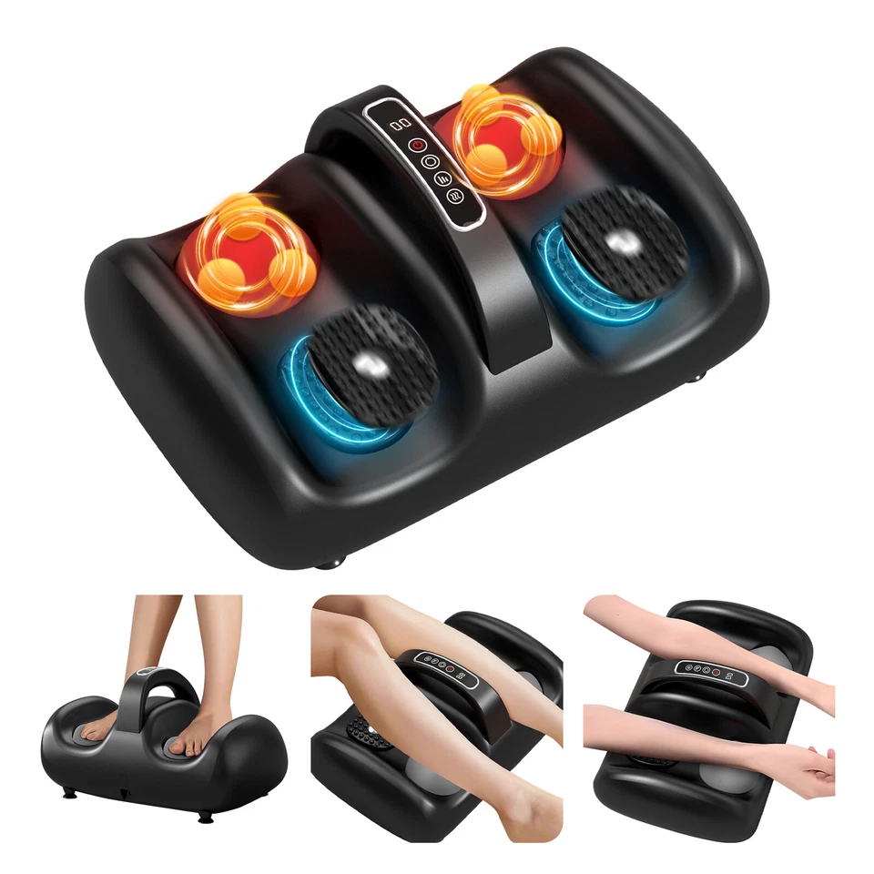 Shiatsu Foot Massager Machine with Heat for Blood Circulation Vibration Tapping - Image 1 of 4
