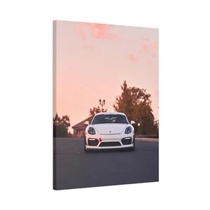 Porsche GT4 hochauflösendes vertikales Auto-Leinwandbild in Museumsqualität #005 - Bild 1 von 10