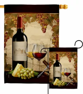 Weingut Garten Flagge Wein Getränke Deko Geschenk Hof Haus Banner - Bild 1 von 17