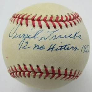 Virgil Trucks Autographed/Inscribed OAL Baseball Detroit Tigers JSA - Bild 1 von 1