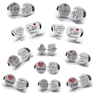 CHARM/BEADS PER BRACCIALE PANDORA-TROLLBEADS ETC. ARGENTO NASCITA PERSONALIZZATO - Imagen 1 de 16