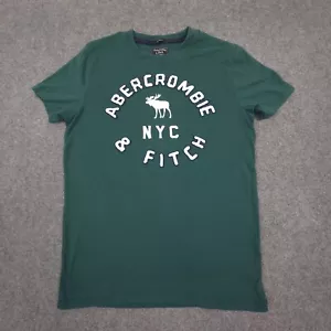 Abercrombie & Fitch Shirt Mens SMALL Green Muscle Short Sleeve T Shirt Size S - Picture 1 of 9