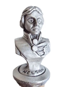 Tappo bottiglia in peltro The Visconte Horatio Nelson - peltro inglese fatto a mano - Foto 1 di 5