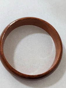 Armreif Armband Holz satt braun lackiert - Bild 1 von 2