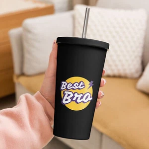 Insulated tumbler with a straw - Picture 1 of 4