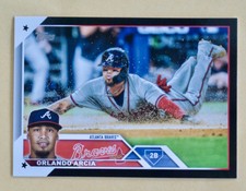 2023 Topps Update Black Border Orlando Arcia Baseball Card #49/72