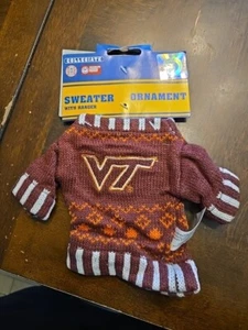 67 VIRGINIA TECH SWETER ORNAMENTS VERY AWESOME ALL SEALED EXCEPT ONE TO TAKE... - Picture 1 of 4