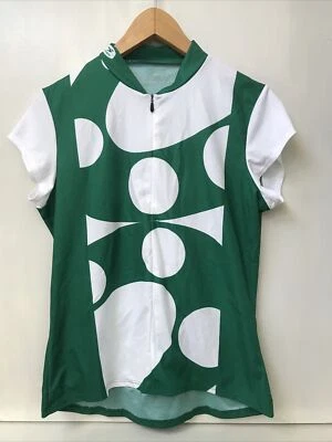 Camiseta deportiva de ciclismo Sugoi para mujer verde blanca 1/2 cremallera pulpo gigante del Pacífico rara grande Foto 1 de 4