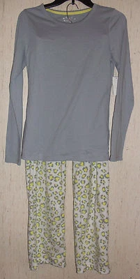 NWT WOMENS Sonoma NOVELTY LEOPARD PRINT SUPER SOFT FLEECE PAJAMA SET   SIZE S - Image 1 of 3
